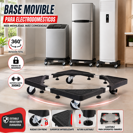 🚚 💪 BASE MOVIBLE AJUSTABLE DE ALTA RESISTENCIA